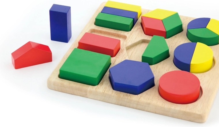 Учене на цветове и форми от първите стъпки