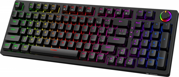 Механична клавиатура с RGB за сигурно натискане