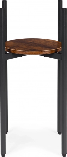 Stylish wooden shelf for plants and decor