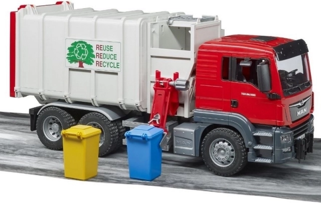Two garbage bins