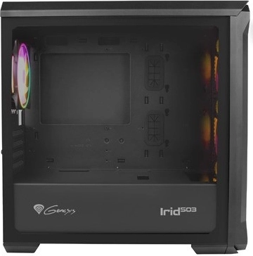 Tempered glass and perforated front panel