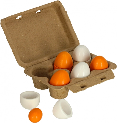 Дървени яйца с подвижни жълтъци