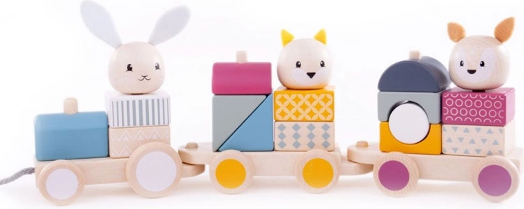 Learning through play: stacking, sorting, and pulling