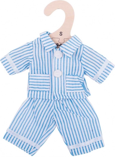 Раиранa пижама със закачалка за кукли 28 см