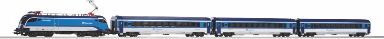 Detailed ČD Railjet with lighting