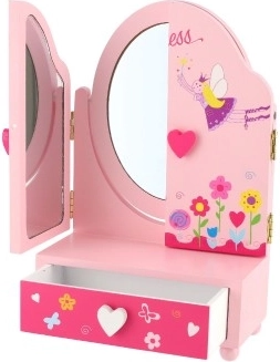 Качествено дървено изпълнение в розов дизайн