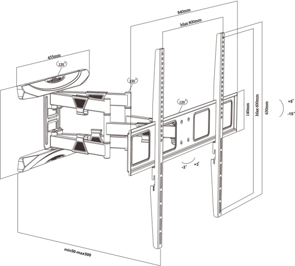 Adjustable Tilt and Rotation