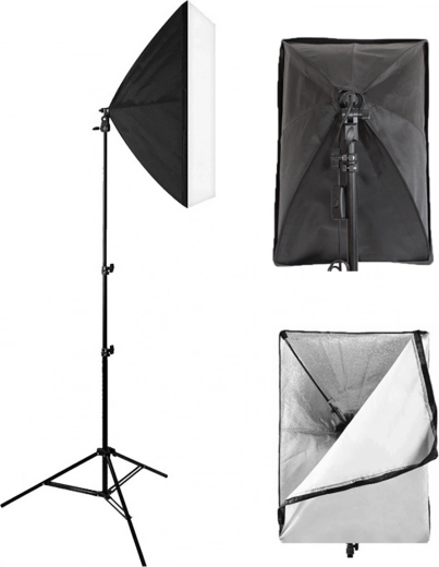 Меко, професионално осветление благодарение на софтбокс 60 × 40 cm