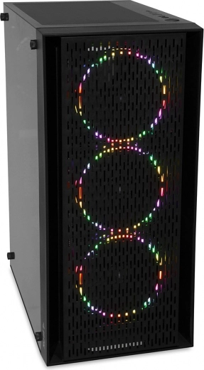Три предни 120 mm LED вентилатора за мощно охлаждане