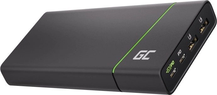 128 W output and four ports for charging multiple devices
