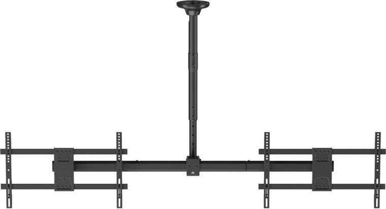 Two screens side by side with solid support