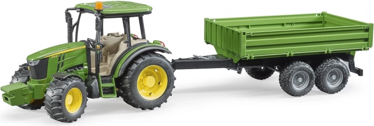 Off-road axle and treaded tires
