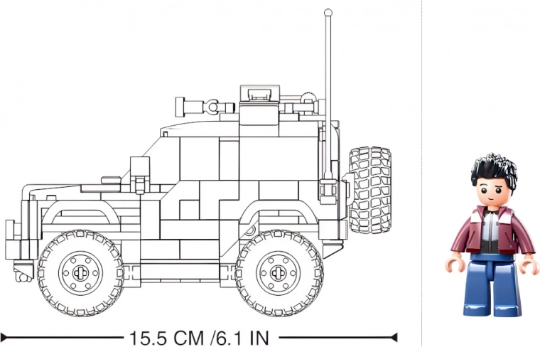 Прегледни размери и фигурка в комплекта