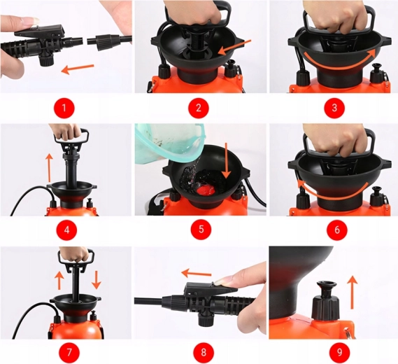 Бързо нагнетяване и плавно пръскане