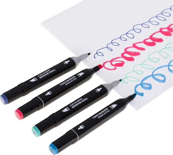 24 vibrant colors for seamless blending