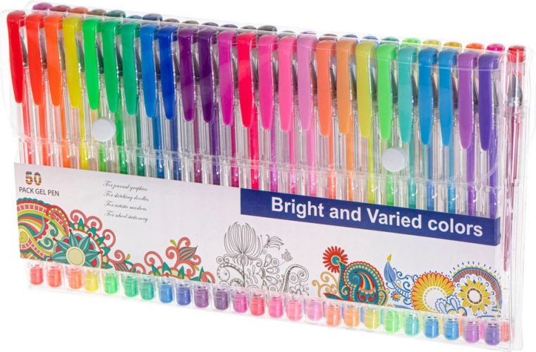 Wide palette of 50 colors