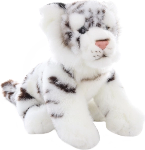 Realistic details of the white tiger