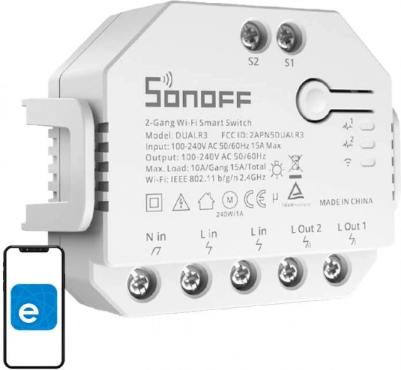 Control from anywhere via eWeLink