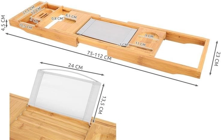 Регулируема дължина за повечето вани