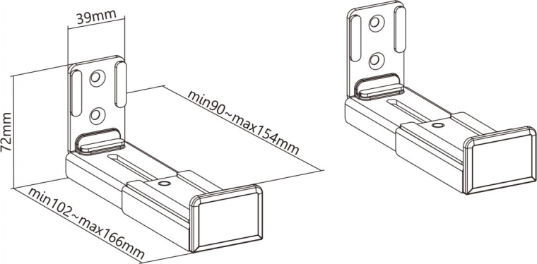 Регулируема дълбочина 9–15,4 cm