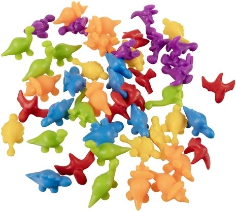 Безопасни и пъстри фигурки на динозаври