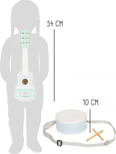 Китара 54 см и барабан с презрамка