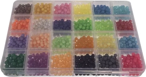 Огромен комплект 2800 мъниста в 24 цвята