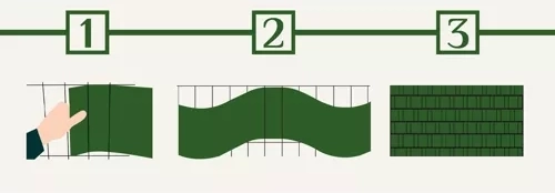 Лесен монтаж към панелни огради