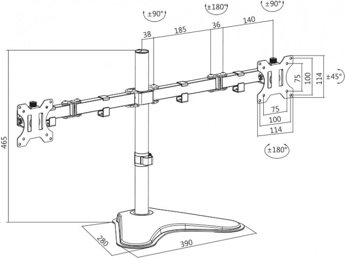 VESA standard support