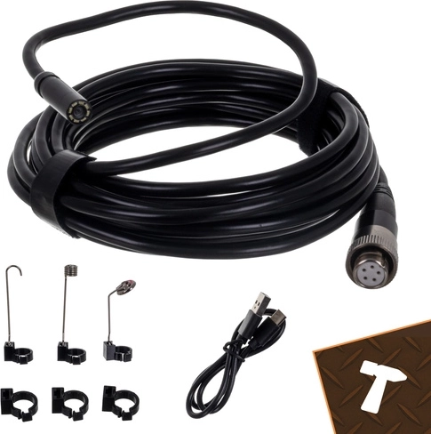 Твърда 5 m сонда с 8 LED и регулиране на яркостта