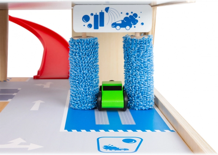 Автомивка с четки и безопасни ограничители