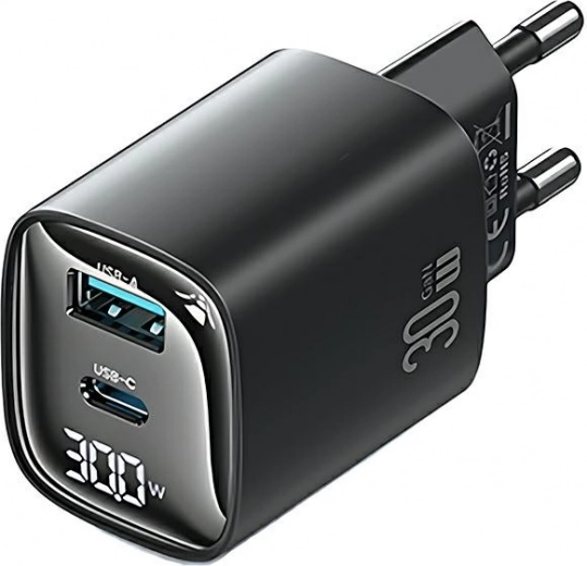 Бързо зареждане 30W с USB‑C и USB‑A