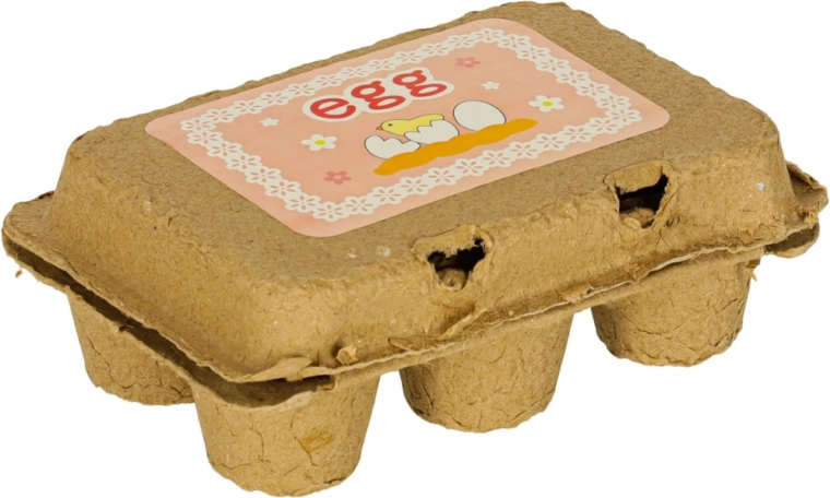 Реалистична картонена кора за 6 яйца