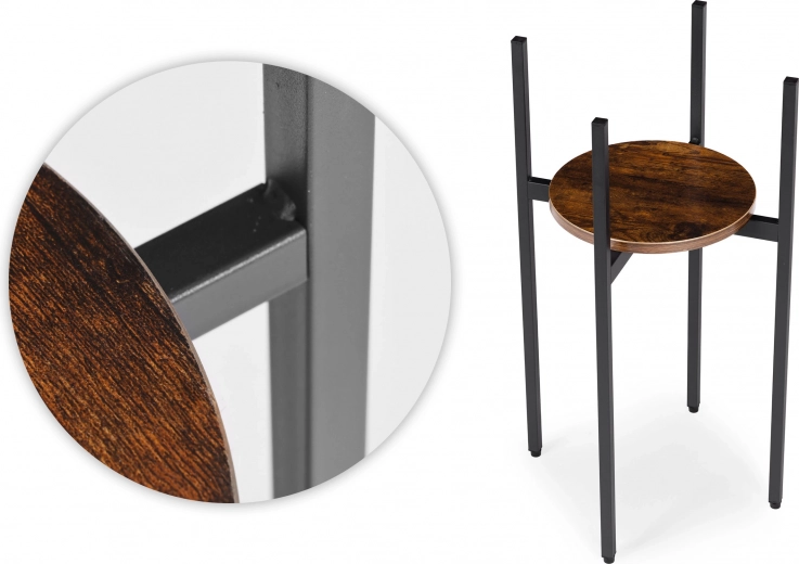 Stable metal frame with an industrial look