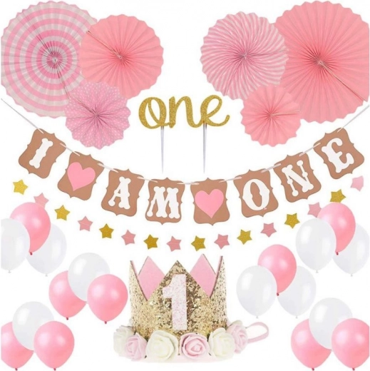 Celebrate with pink balloons