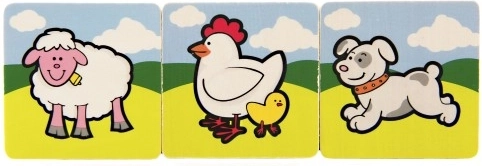 Durable wooden tiles for small hands