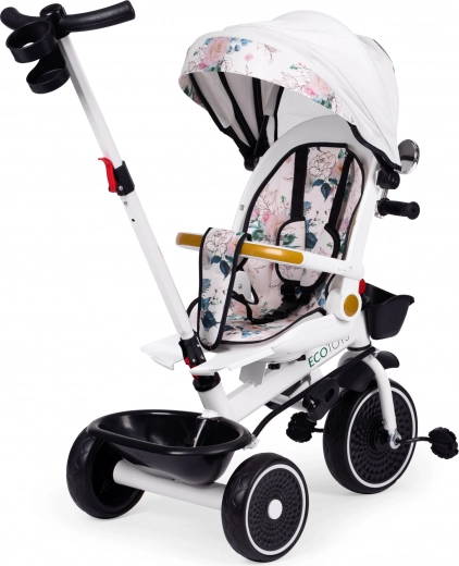 360° rotating seat for parent-facing or forward-facing rides