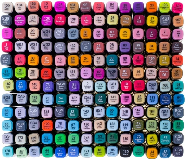 Широка палитра от 168 нюанса