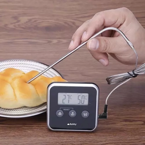 Stainless-steel probe with durable cable
