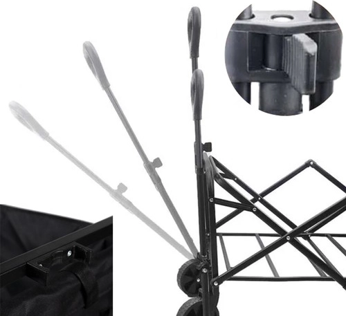Telescopic ergonomic handle with lock