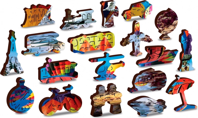 Uniquely shaped pieces with laser precision