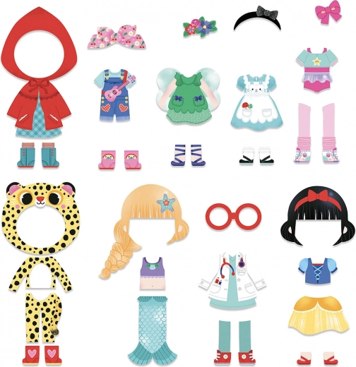 Creative dress-up with 36 pieces