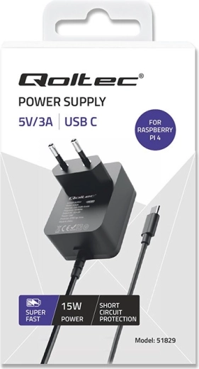 Stable 15 W power for Raspberry Pi 4