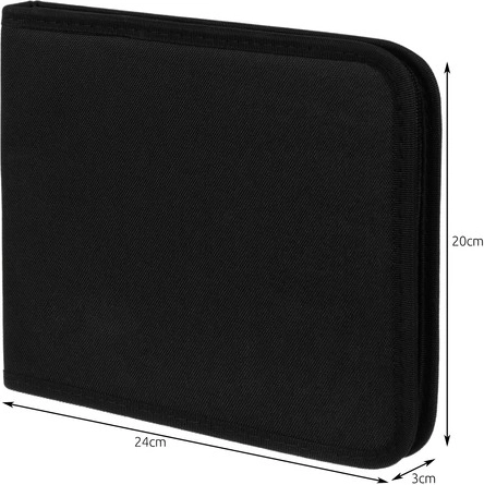 Practical zippered case with strap