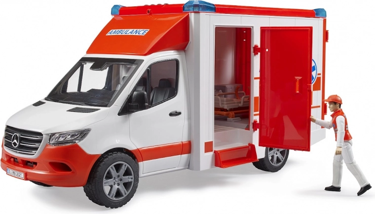 Медицински носилки и фигурка на медик