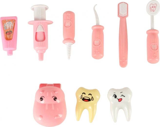 Истински на вид дентални инструменти за игра