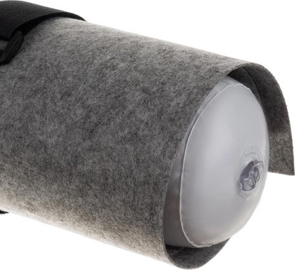 Мек материал с надуваема тръба и ленти