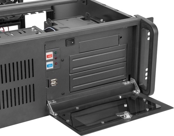 Convenient management and connectivity on the front panel