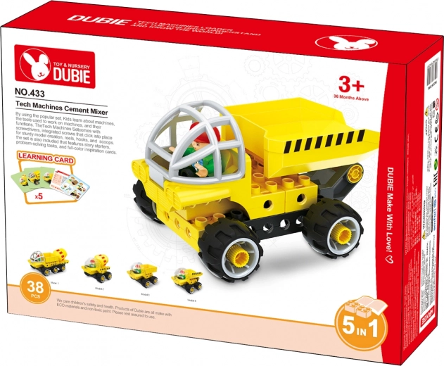 Сглобете 5 различни строителни превозни средства