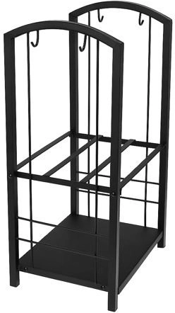 Две нива за съхранение за ред около камината